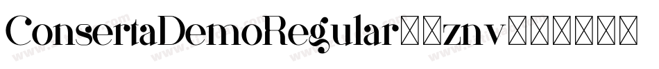 ConsertaDemoRegular-2znv字体转换