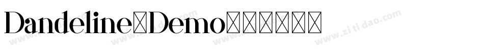 Dandeline-Demo字体转换 Dandeline-Demo字体转换