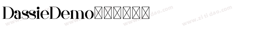 DassieDemo字体转换 DassieDemo字体转换