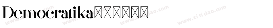 Democratika字体转换