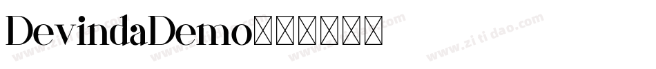 DevindaDemo字体转换