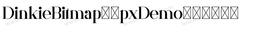 DinkieBitmap-9pxDemo字体转换