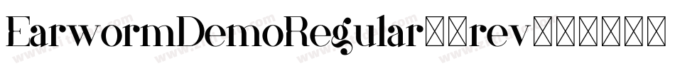 EarwormDemoRegular-6rev字体转换
