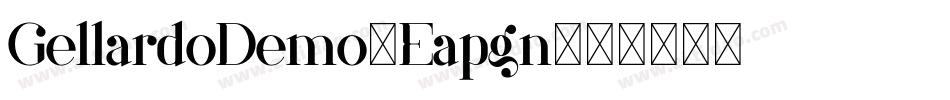 GellardoDemo-Eapgn字体转换