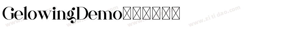 GelowingDemo字体转换