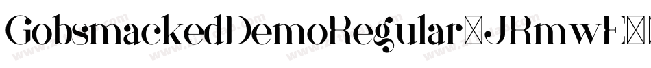 GobsmackedDemoRegular-JRmwE字体转换