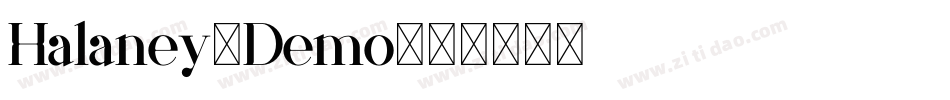 Halaney-Demo字体转换