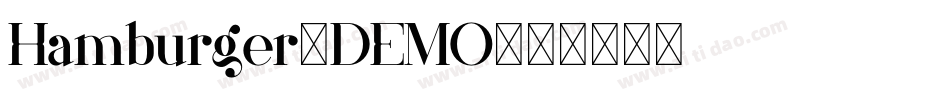Hamburger-DEMO字体转换