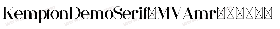 KemptonDemoSerif-MVAmr字体转换