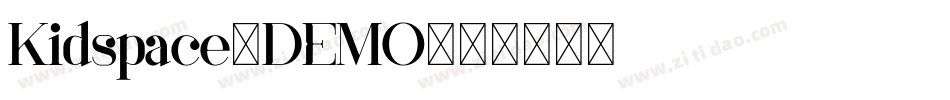 Kidspace-DEMO字体转换