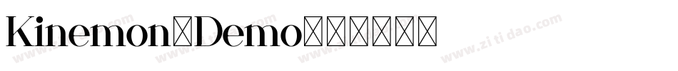 Kinemon-Demo字体转换