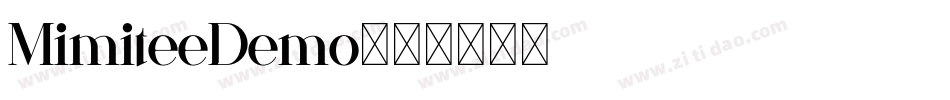 MimiteeDemo字体转换