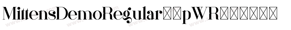 MittensDemoRegular-0pWR字体转换