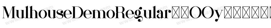 MulhouseDemoRegular-2OOy8字体转换