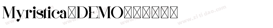 Myristica-DEMO字体转换