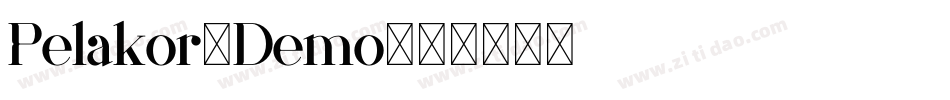 Pelakor-Demo字体转换