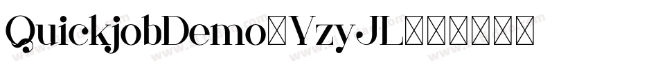 QuickjobDemo-YzyJL字体转换