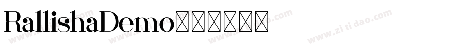 RallishaDemo字体转换