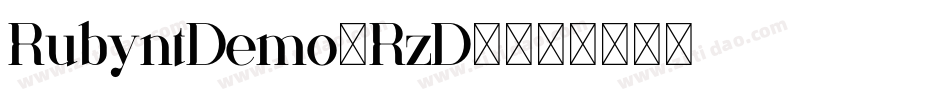 RubyntDemo-RzD6字体转换