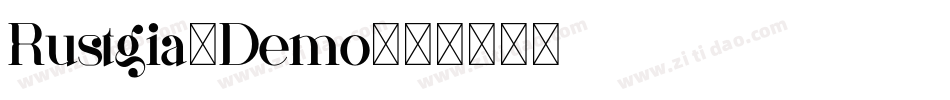 Rustgia-Demo字体转换