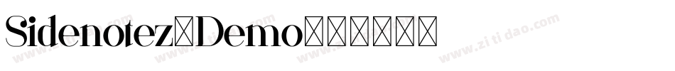 Sidenotez-Demo字体转换
