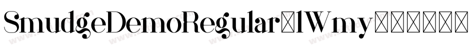 SmudgeDemoRegular-lWmy字体转换