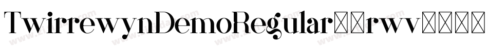 TwirrewynDemoRegular-6rwv字体转换