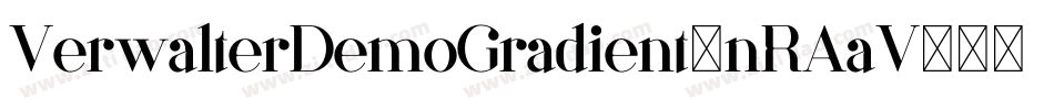 VerwalterDemoGradient-nRAaV字体转换
