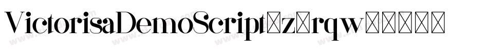 VictorisaDemoScript-z8rqw字体转换 VictorisaDemoScript-z8rqw字体转换