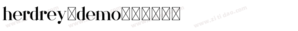 herdrey-demo字体转换