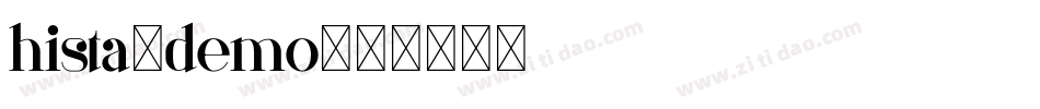 hista-demo字体转换