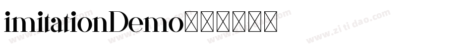 imitationDemo字体转换