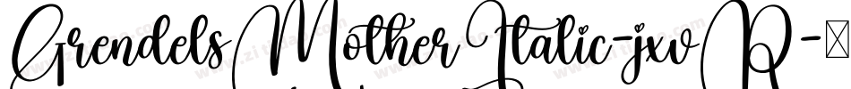 GrendelsMotherItalic-jxvR字体转换