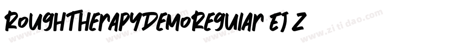 RoughTherapyDemoRegular-Ej7z字体转换