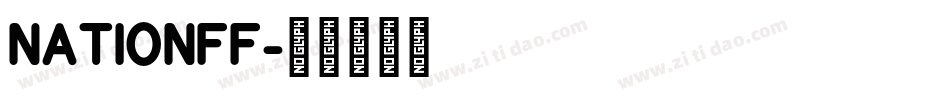 NATIONFF字体转换