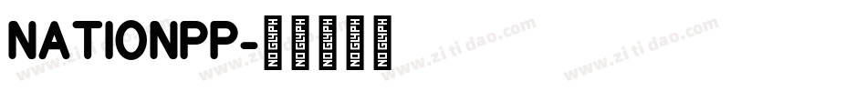 NATIONPP字体转换