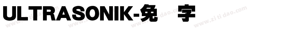 ULTRASONIK字体转换