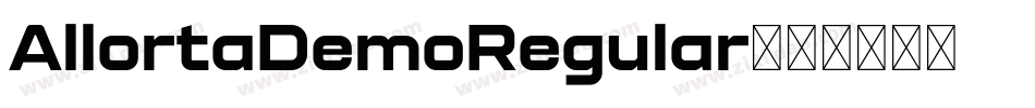 AllortaDemoRegular字体转换