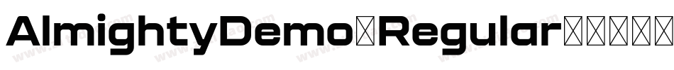 AlmightyDemo-Regular字体转换