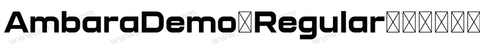 AmbaraDemo-Regular字体转换