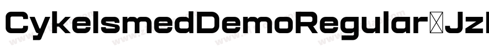CykelsmedDemoRegular-JzDM字体转换