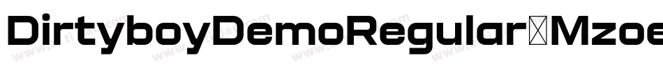 DirtyboyDemoRegular-Mzoe字体转换