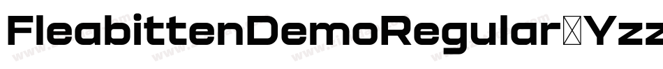 FleabittenDemoRegular-Yzzwj字体转换