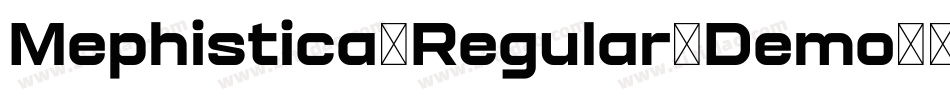 Mephistica-Regular-Demo字体转换