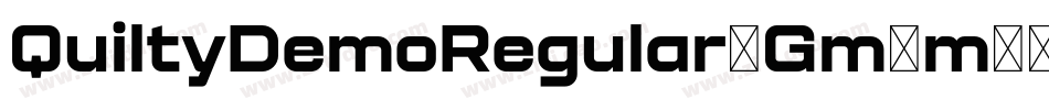 QuiltyDemoRegular-Gm4m字体转换