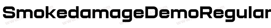 SmokedamageDemoRegular-Jzzm字体转换