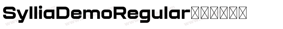SylliaDemoRegular字体转换