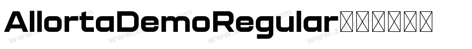 AllortaDemoRegular字体转换