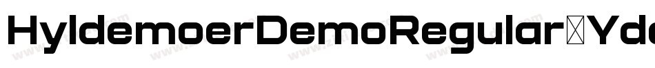 HyldemoerDemoRegular-YdeL字体转换