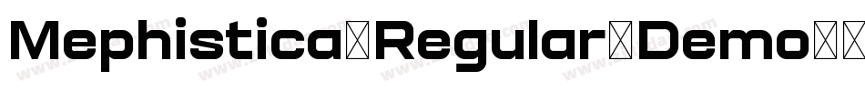 Mephistica-Regular-Demo字体转换